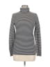 J.Crew 100% Cotton Stripes Black Long Sleeve Turtleneck Size M - photo 1