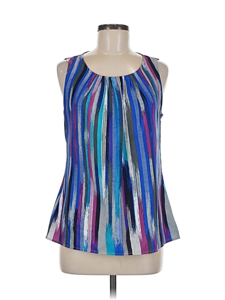 Pre-owned Banana Republic Factory Store Sleeveless Blouse In Blue