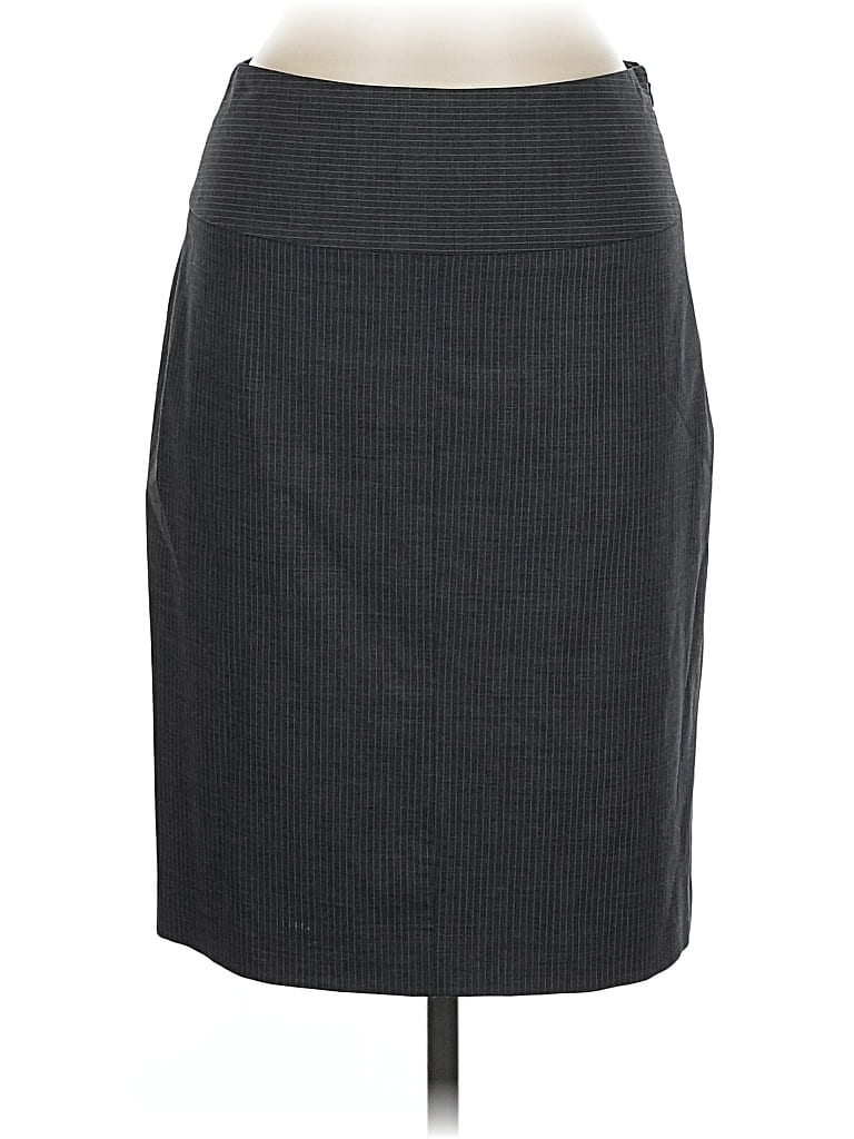 Pre-owned Banana Republic Wool Skirt In Gray