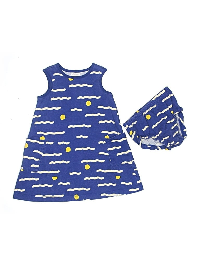 Pre-owned Hanna Andersson Kids' Dress In Blue