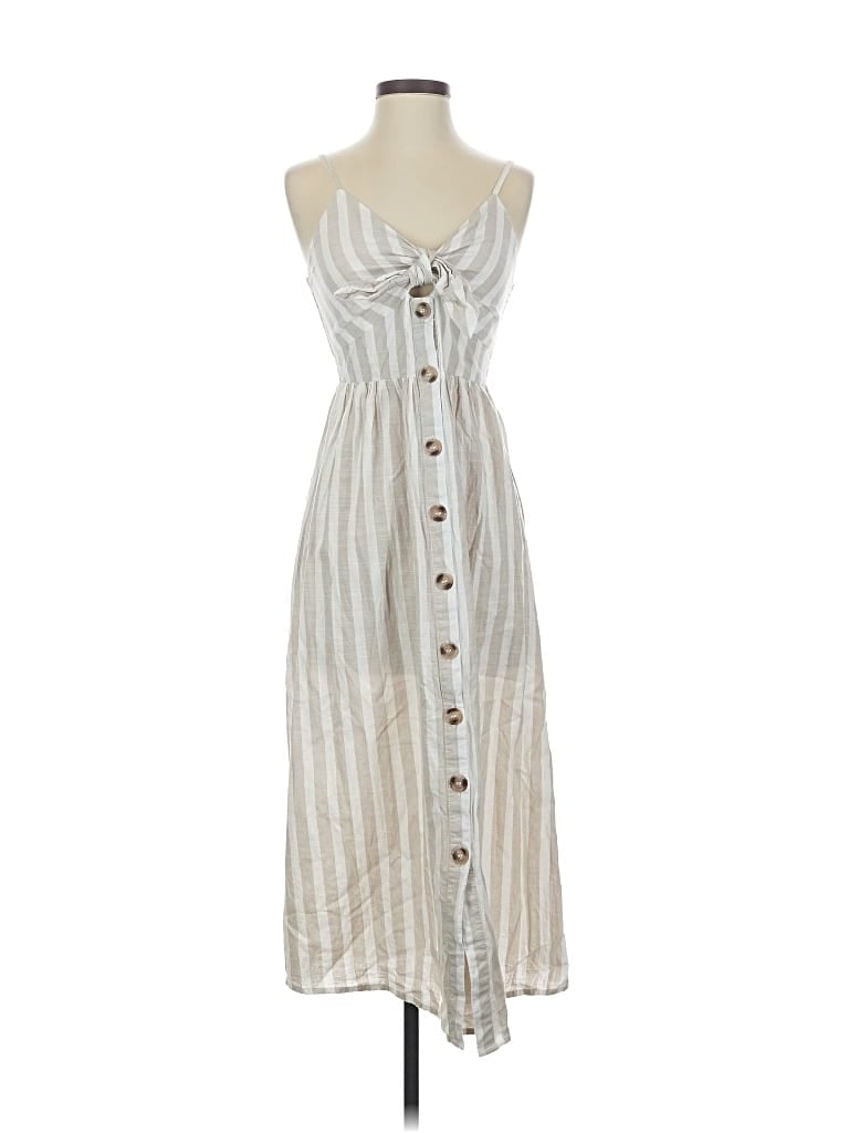 Pre-owned Japna Casual Dress In Silver
