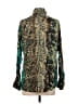 Chico's Animal Print Teal Long Sleeve Blouse Size Sm (0) - photo 2