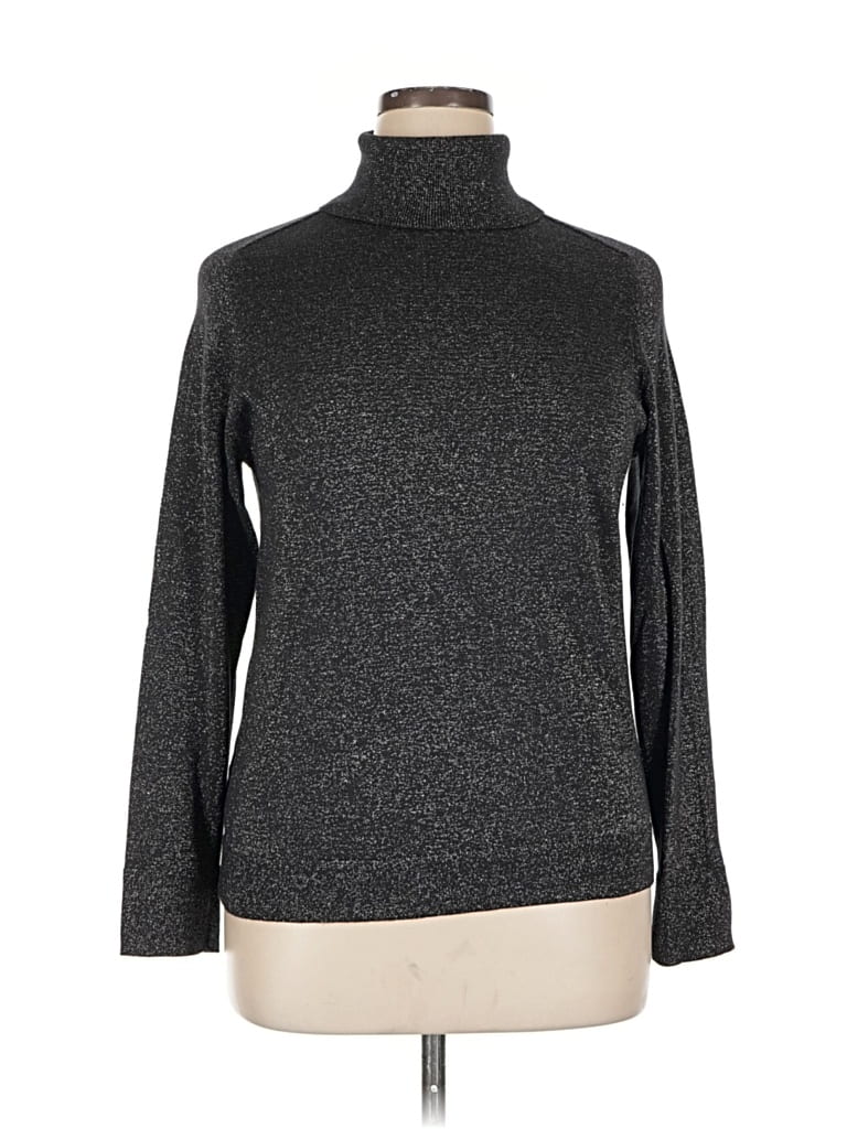 Pre-owned Ann Taylor Turtleneck Sweater In Gray