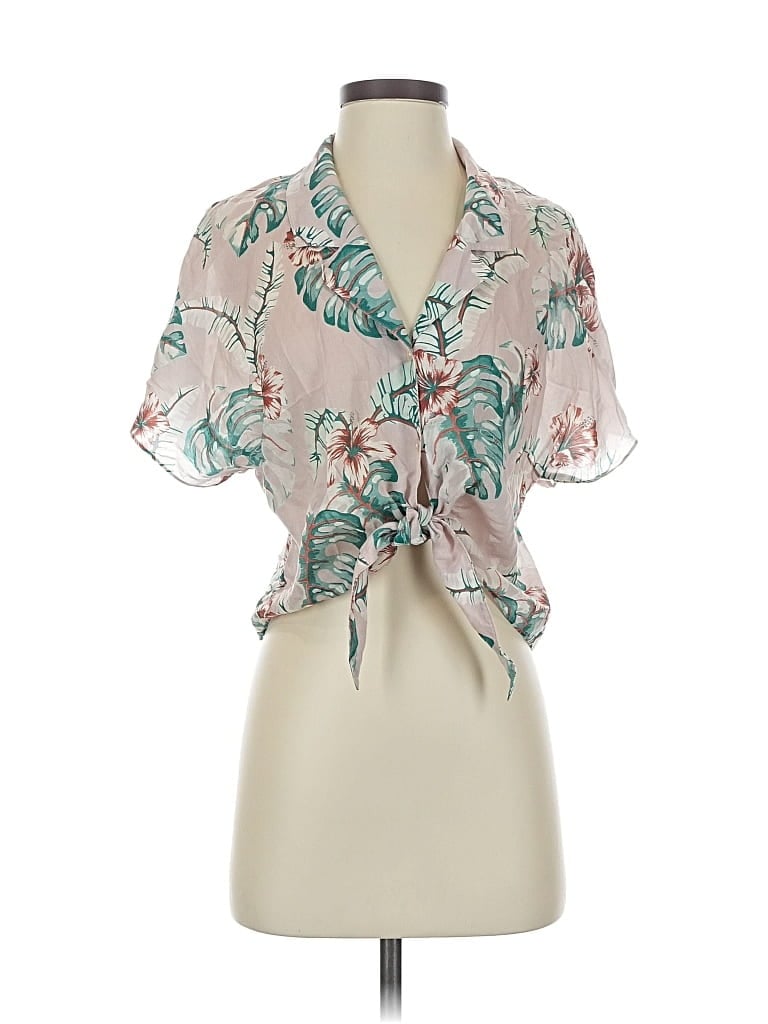 Pre-owned Wilfred Free Short Sleeve Blouse In Pink