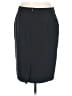 BOSS by HUGO BOSS Solid Black Wool Skirt Size 8 - photo 2