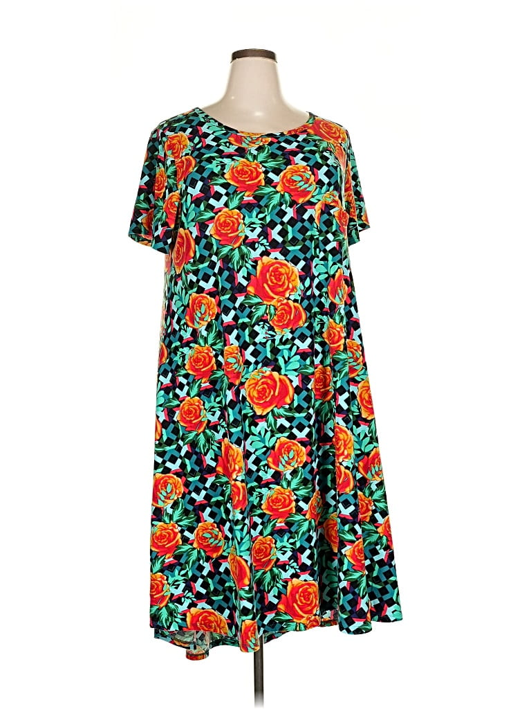 Pre-owned Lularoe Casual Dress In Orange