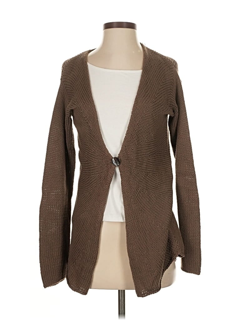 Pre-owned Garnet Hill Cardigan Sweater In Brown