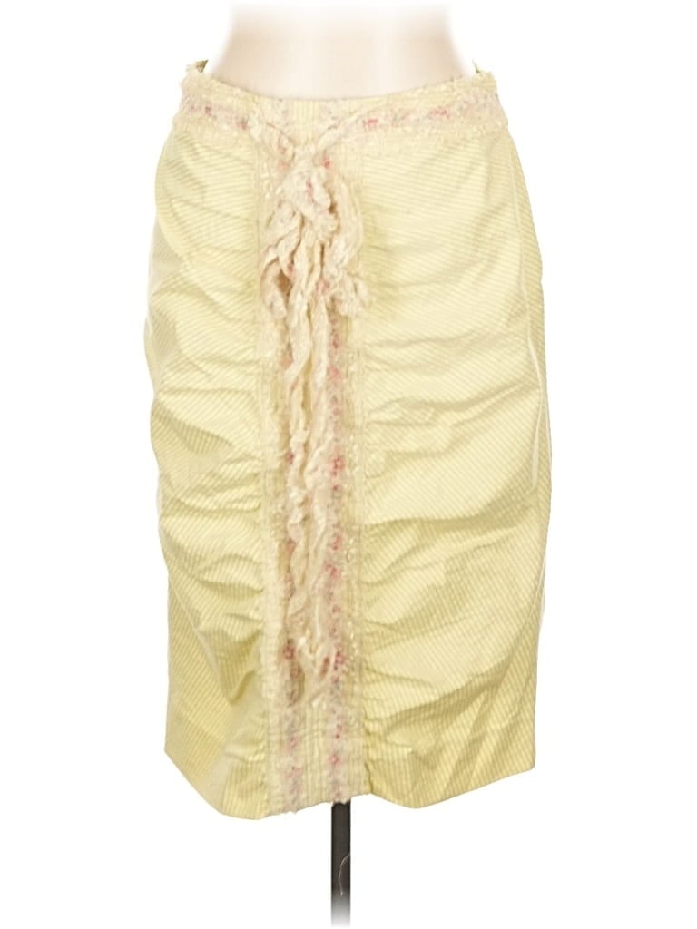 Pre-owned Perry Ellis Formal Skirt In Green