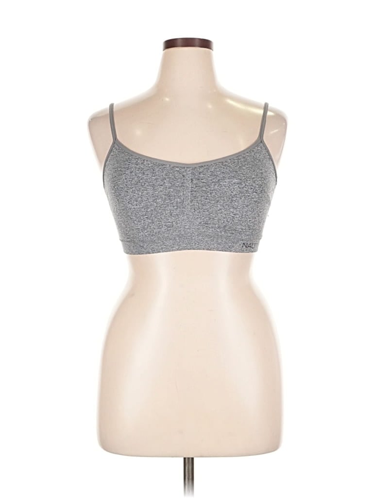 Pre-owned Nautica Sports Bra In Silver