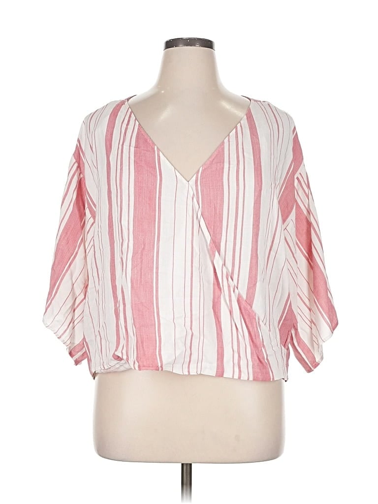 Pre-owned Umgee 3/4 Sleeve Blouse In Pink