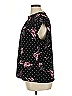 Elle Polka Dots Black Short Sleeve Blouse Size XL - photo 5