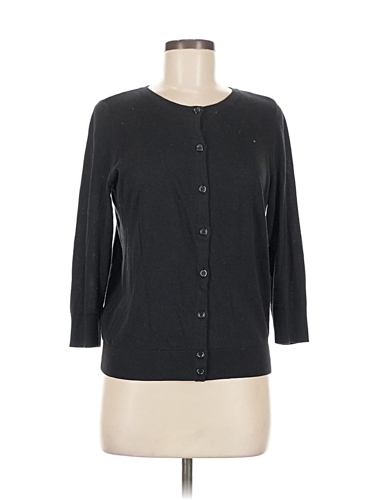 Pre-owned 1901 Cardigan Sweater In Black