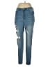 Shein Curve Hearts Blue Jeans Size 0X - photo 1