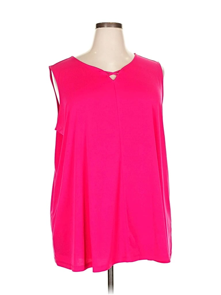 Catherines Sleeveless Blouse In Pink