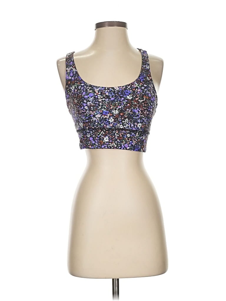 Pre-owned Lululemon Athletica Tank Top Purple Strapless Neckline Tops