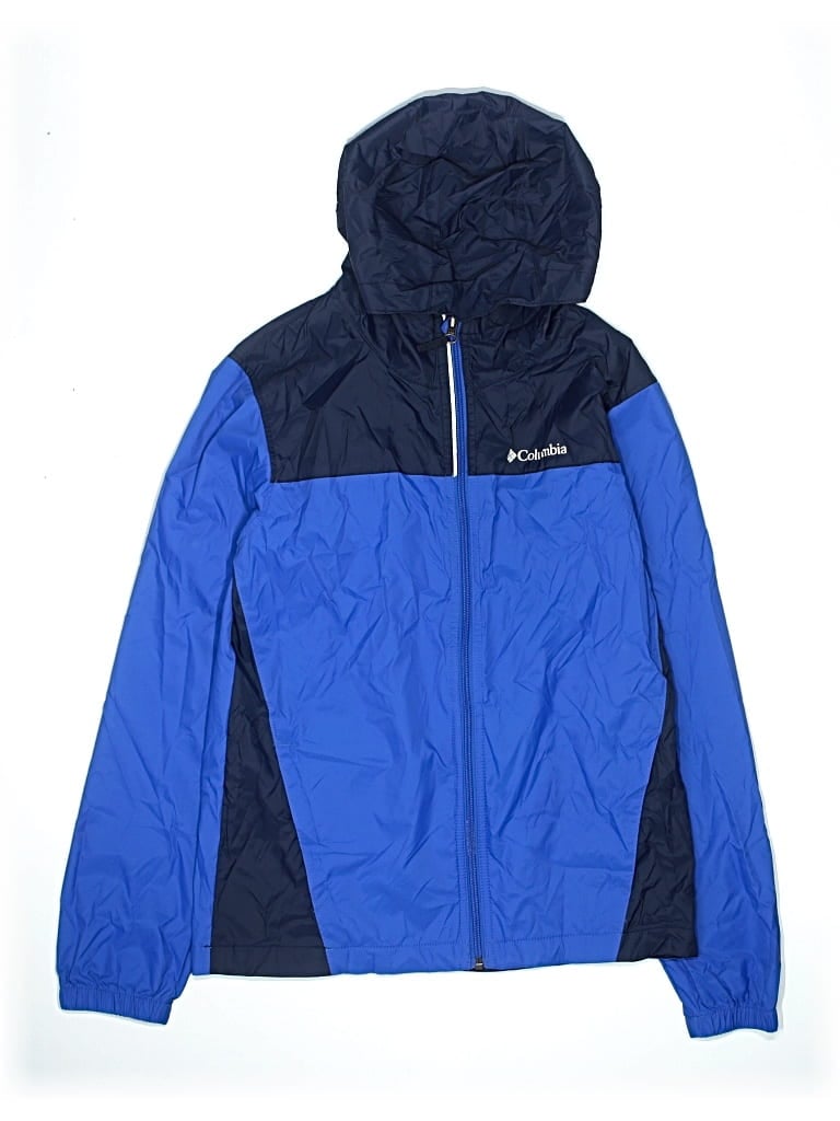 Pre-owned Columbia Kids' Windbreaker Jacket In Blue