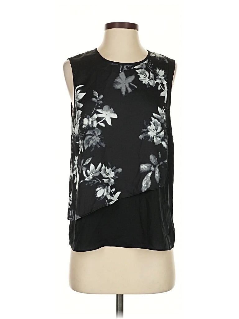 Pre-owned Bcbgmaxazria Sleeveless Blouse In Black