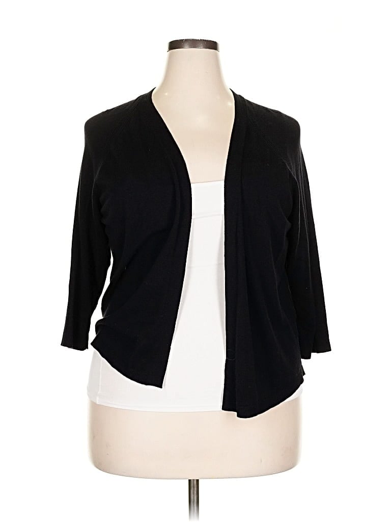 Pre-owned Apt. 9 Cardigan Sweater In Black