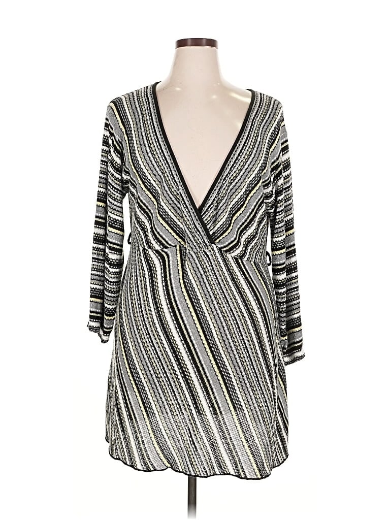 Pre-owned Ashley Stewart Cardigan Sweater In Silver