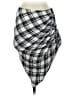 Veronica Beard 100% Viscose Plaid Gray Ivory Casual Skirt Size 2 - photo 1