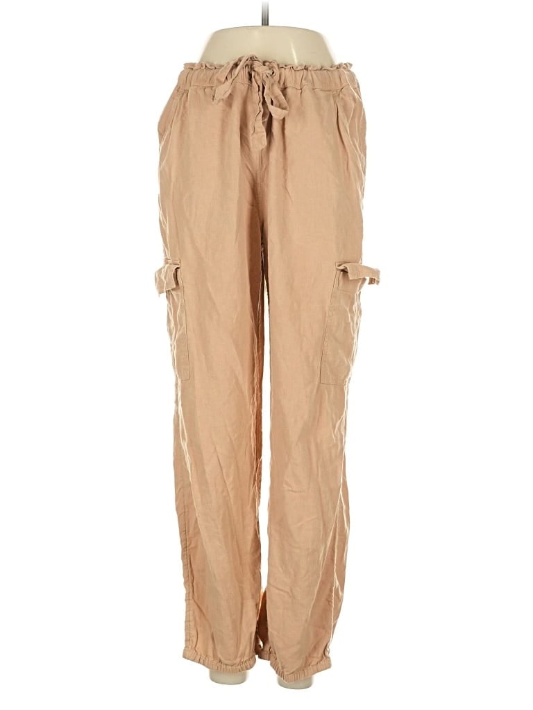 Pre-owned Aerie Linen Pants In Brown