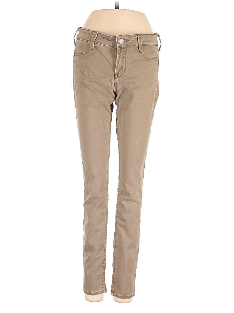 Pre-owned Hollister Khaki Pant In Brown