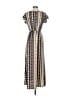 Unbranded Print Tan Ivory Casual Dress Size S - photo 2