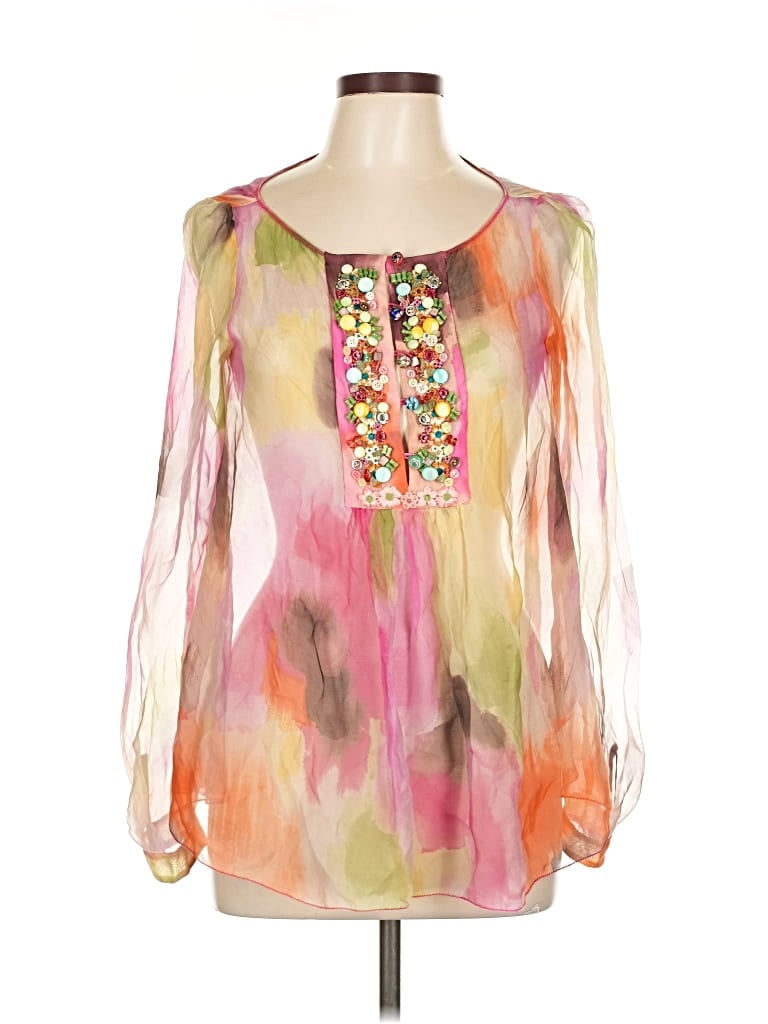 Pre-owned Moschino Cheap And Chic Long Sleeve Blouse In Pink