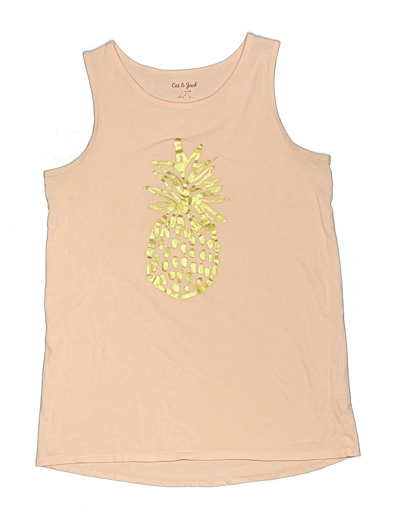 Pre-owned Cat & Jack Kids' Sleeveless T-shirt In Pink