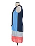 BCBGMAXAZRIA 100% Polyester Color Block Blue Casual Dress Size 0 - photo 5