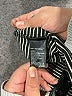 Tahari by ASL Stripes Gray Black Blazer Size 14 - photo 7