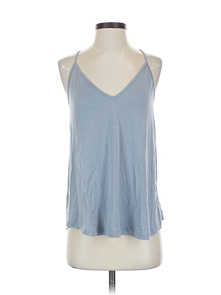 Pre-owned Athleta Tank Top Blue Halter Neckline Tops