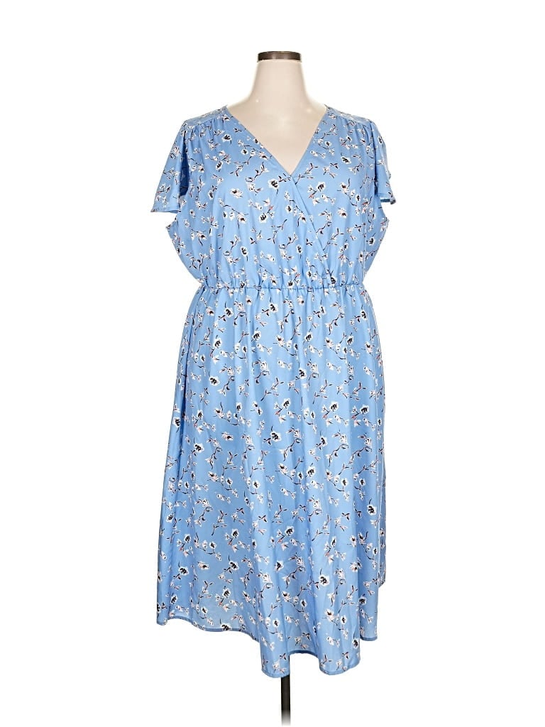 Pre-owned Bloomchic Casual Dress In Blue