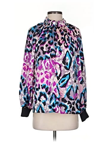 Alice & Trixie Long Sleeve Silk Top (view 1)