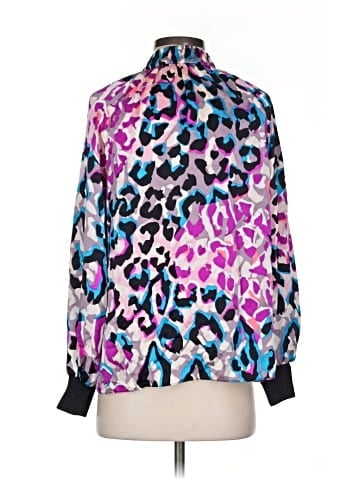Alice & Trixie Long Sleeve Silk Top (view 2)
