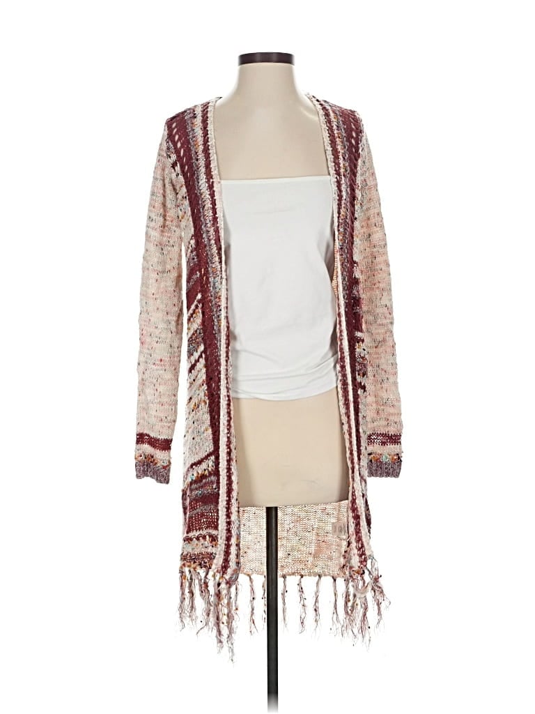 Pre-owned Jolt Cardigan Sweater In Burgundy