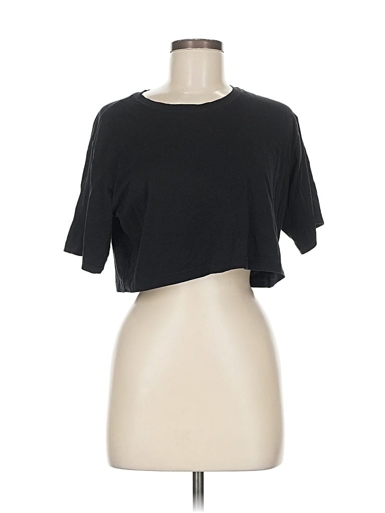 Pre-owned Crz Yoga Short Sleeve T-shirt In Black