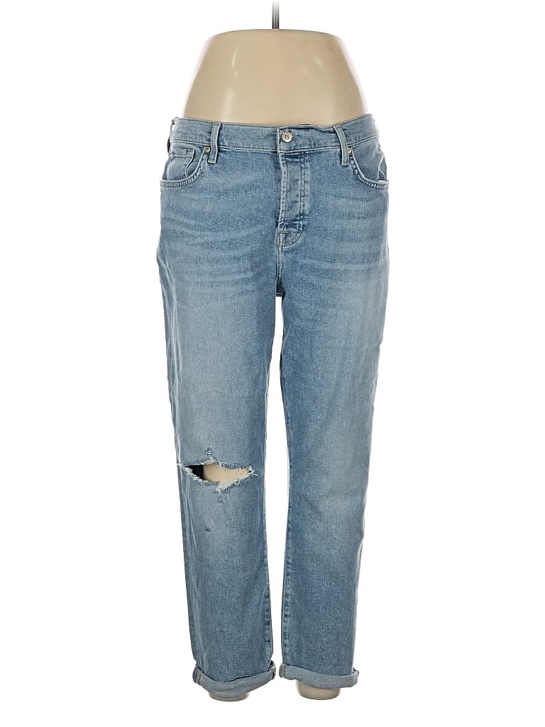Pre-owned 7 For All Mankind Jeans In Blue