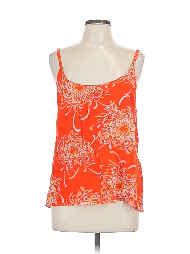 Pre-owned Cabi Sleeveless Blouse In Orange
