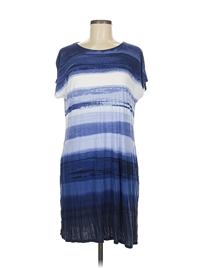 Pre-owned Simply Vera Vera Wang Casual Dress In Blue