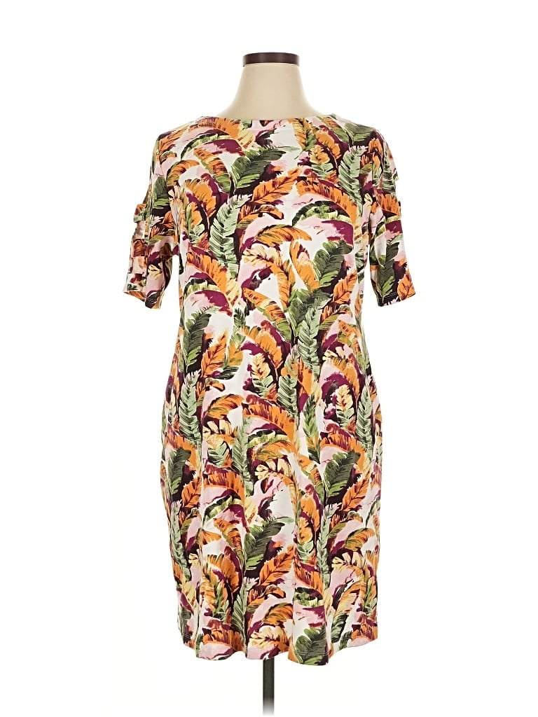 Pre-owned Karen Scott Sport Casual Dress In Orange