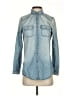 Rubbish Blue Long Sleeve Button-Down Shirt Size XS - photo 1