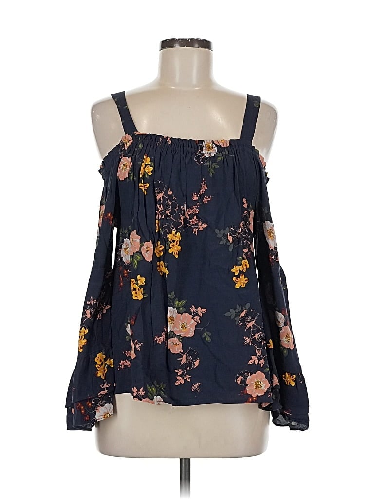 Pre-owned Sanctuary Sleeveless Blouse In Blue