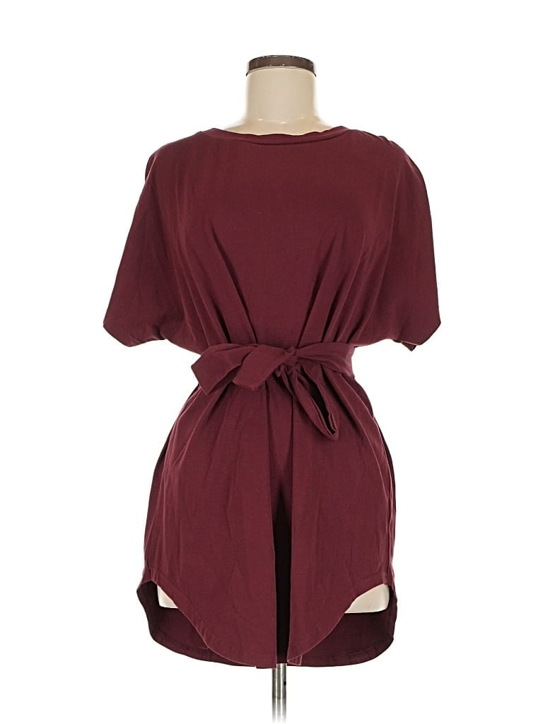Pre-owned Shein Casual Dress In Burgundy
