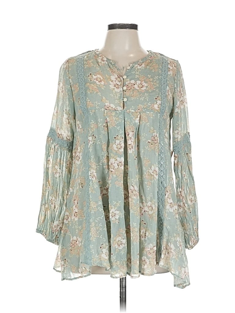 Pre-owned Polo Ralph Lauren Long Sleeve Blouse In Blue