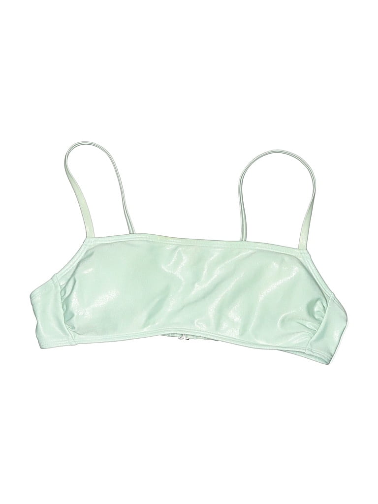 Pre-owned Assorted Brands Swimsuit Top Green Swimwear