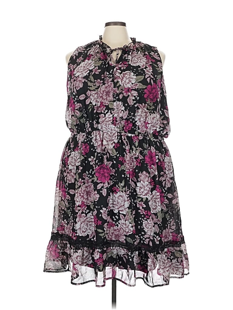 Pre-owned Lane Bryant Casual Dress In Purple