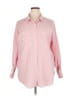 Assorted Brands 100% Polyester Stripes Pink Long Sleeve Blouse Size XL - photo 1