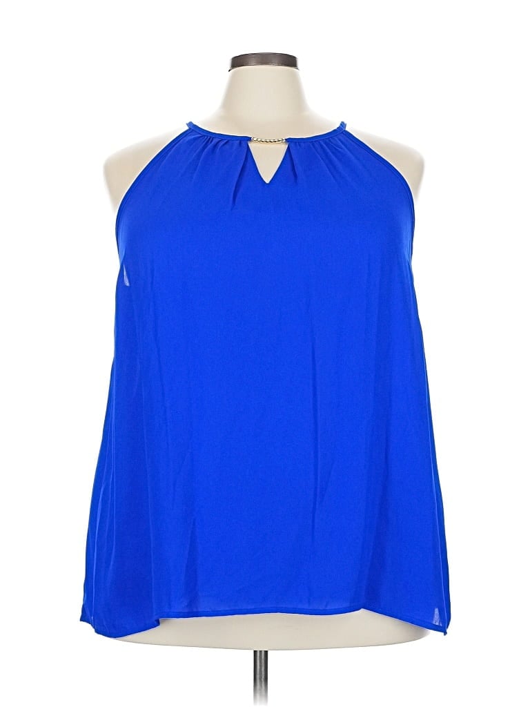 Pre-owned Torrid Sleeveless Blouse In Blue