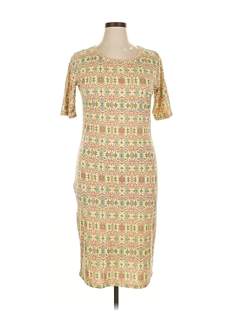 Pre-owned Lularoe Casual Dress In Brown